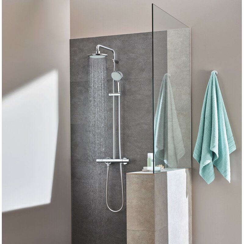 Grohe New Tempesta Cosmopolitan Shower System With Thermostat